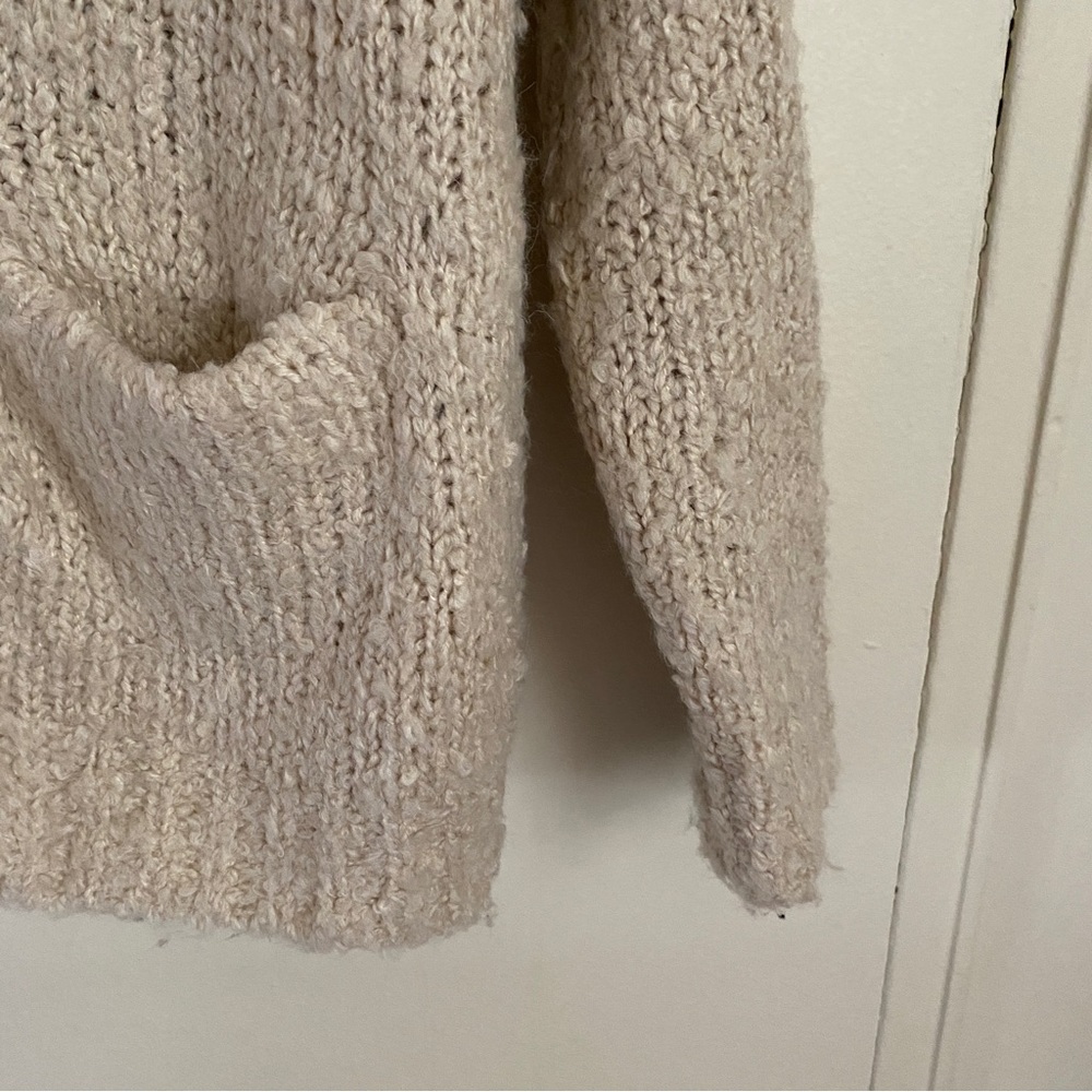 Universal Thread, Chunky Knit Oversized Cream Car… - image 3
